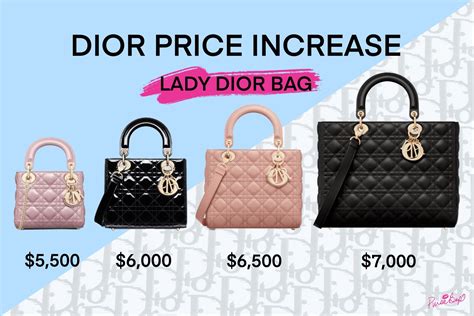 dior price europe|lady Dior mini price.